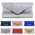 2025 High Quality PU Leather Women Lady Sequins Clutch Bag Evening Wedding Party Prom Handbag Purse Wallet Shinny Shoulder Bags